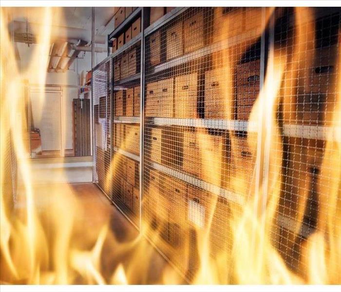 Warehouse Fire Inside